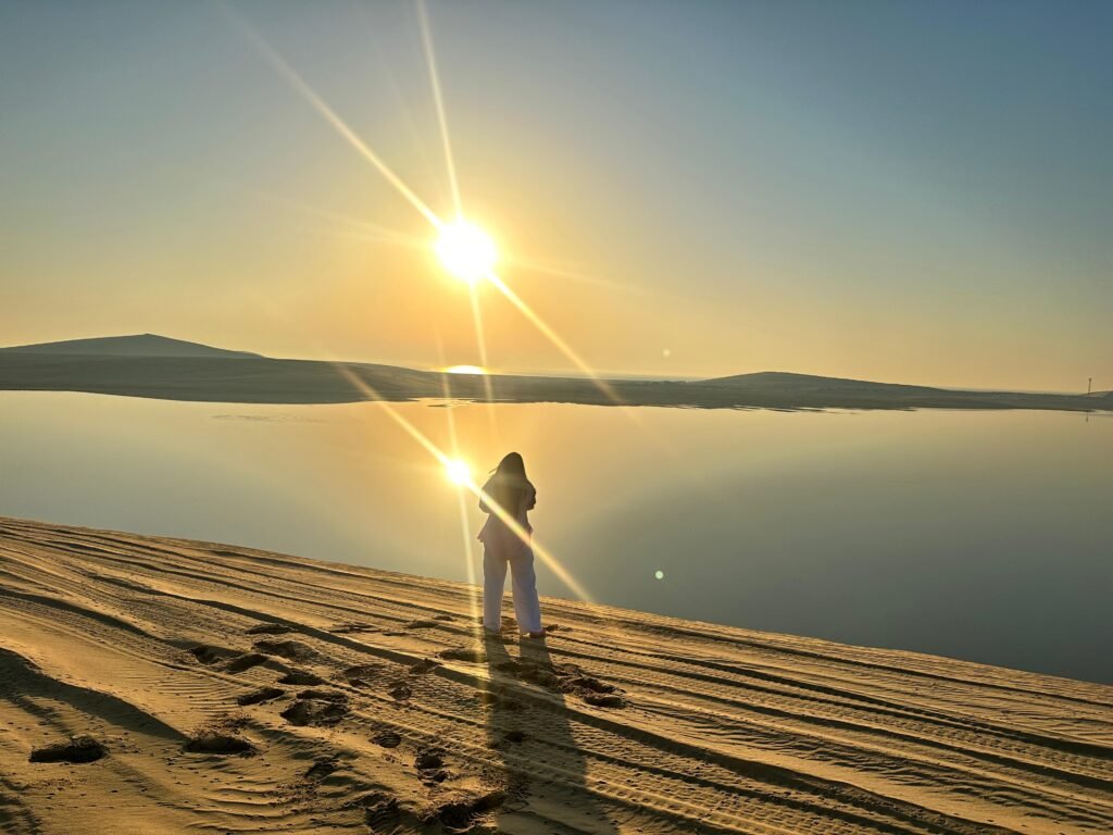 Desert-Safari-Sunrise-Enjoying-Person